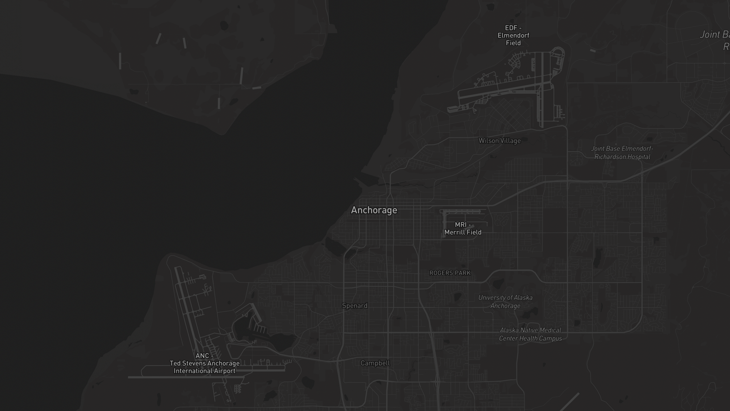 Aerial 3D map of Alaska with highlighted care provider regions — The Care Ratings