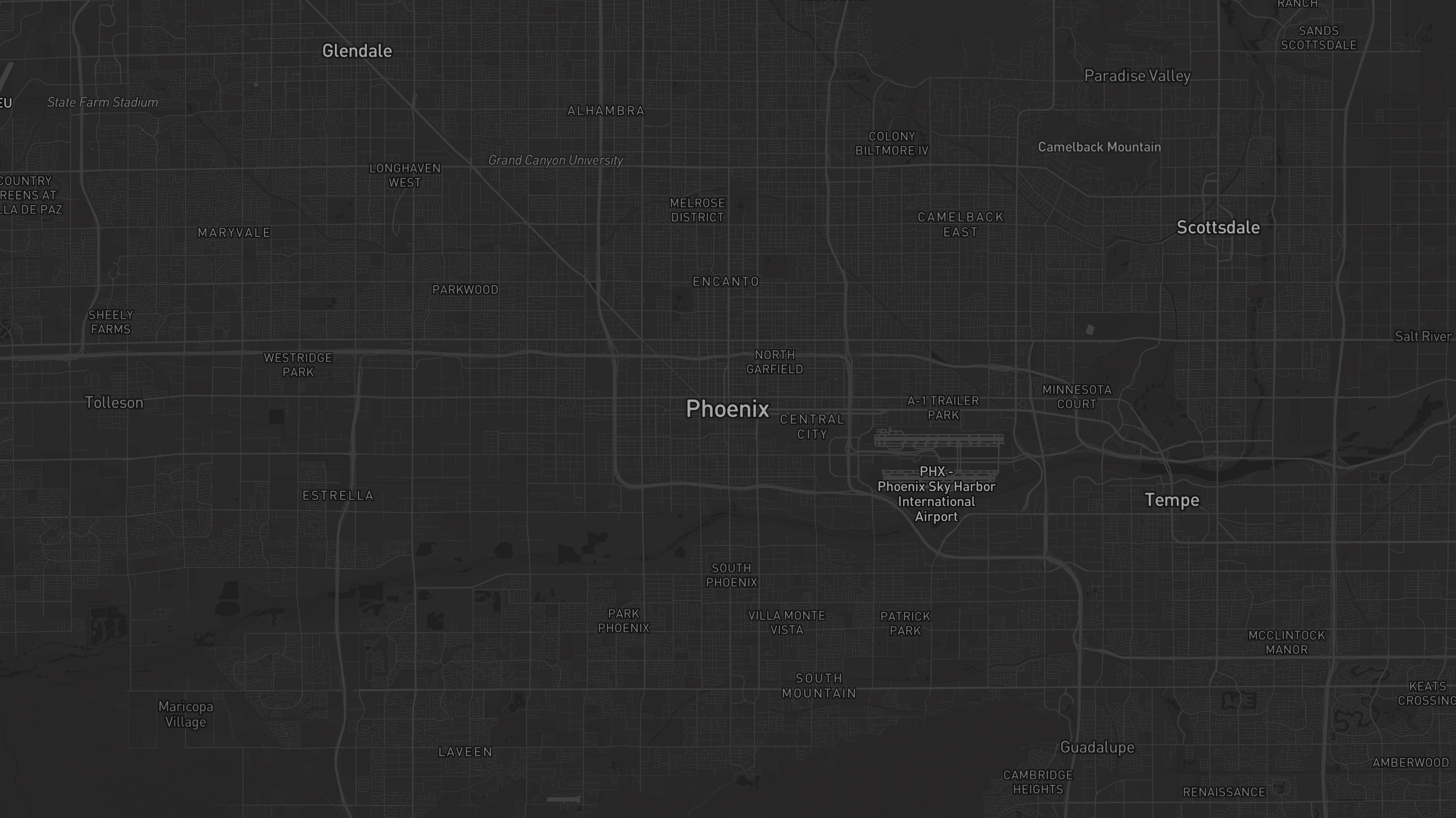 Aerial 3D map of Arizona with highlighted care provider regions — The Care Ratings
