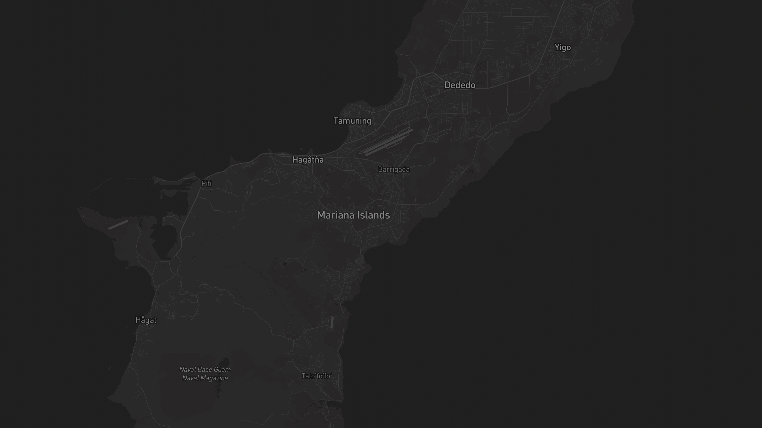 Aerial 3D map of Guam with highlighted care provider regions — The Care Ratings