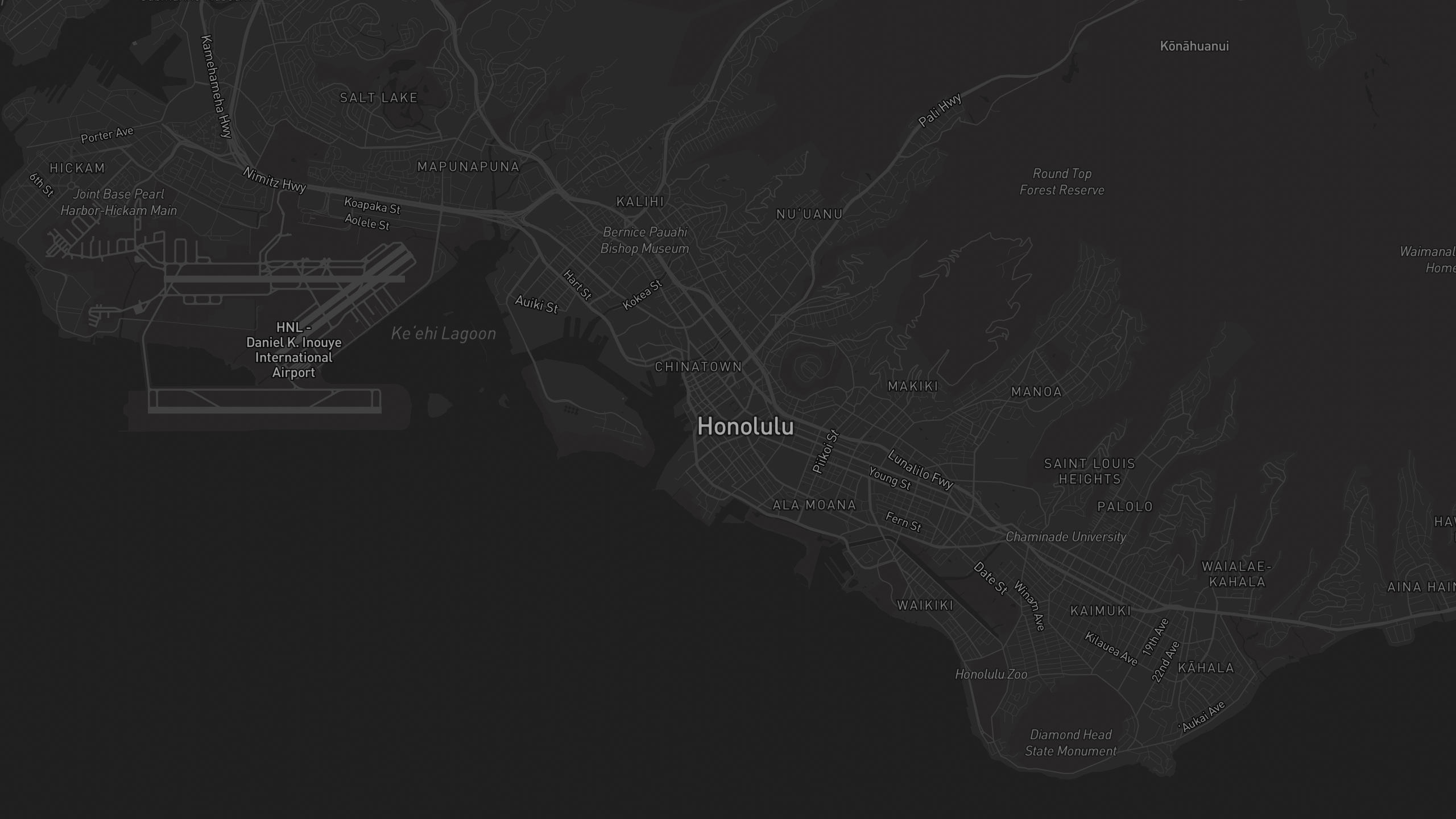 Aerial 3D map of Hawaii with highlighted care provider regions — The Care Ratings