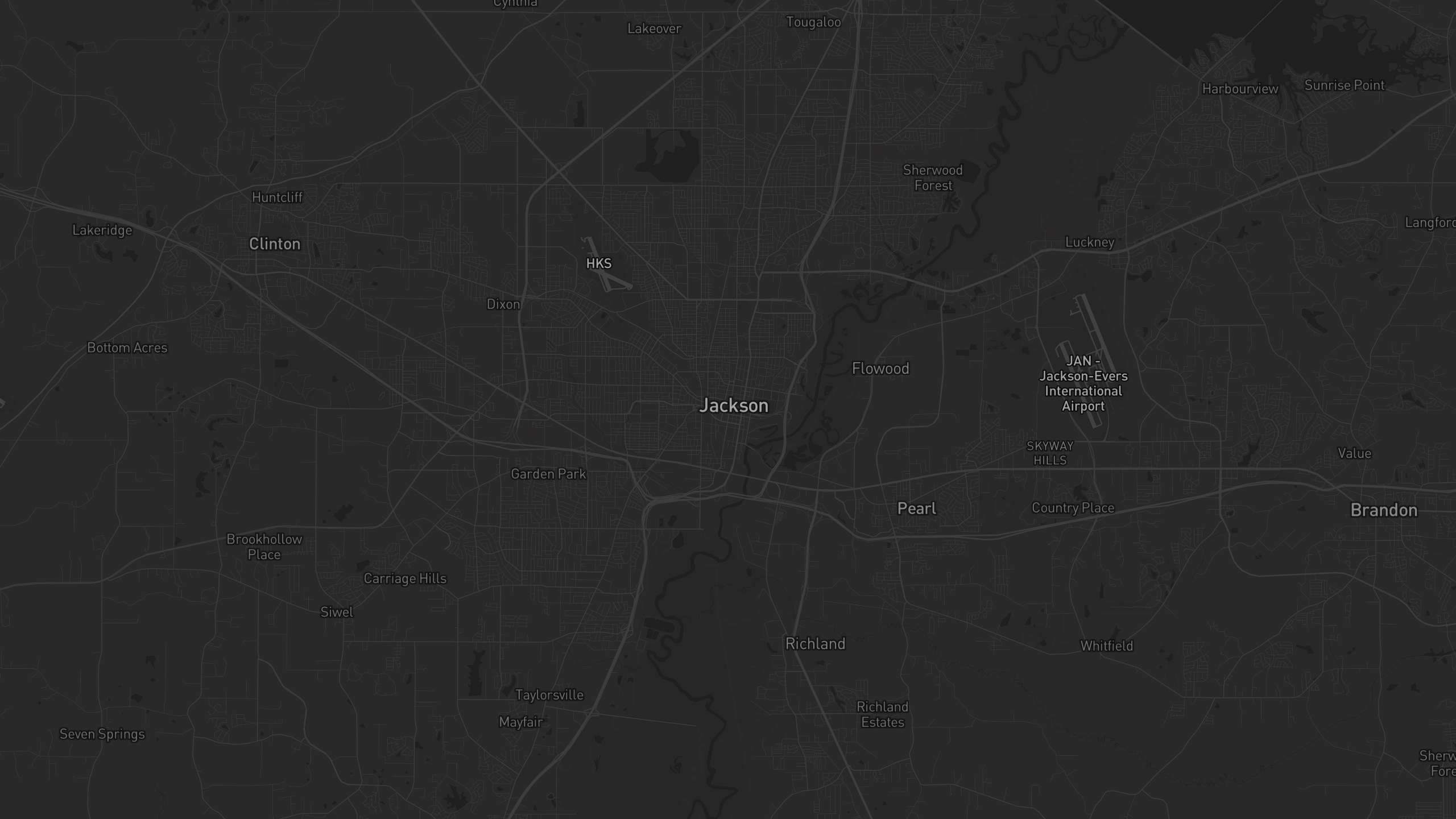 Aerial 3D map of Mississippi with highlighted care provider regions — The Care Ratings