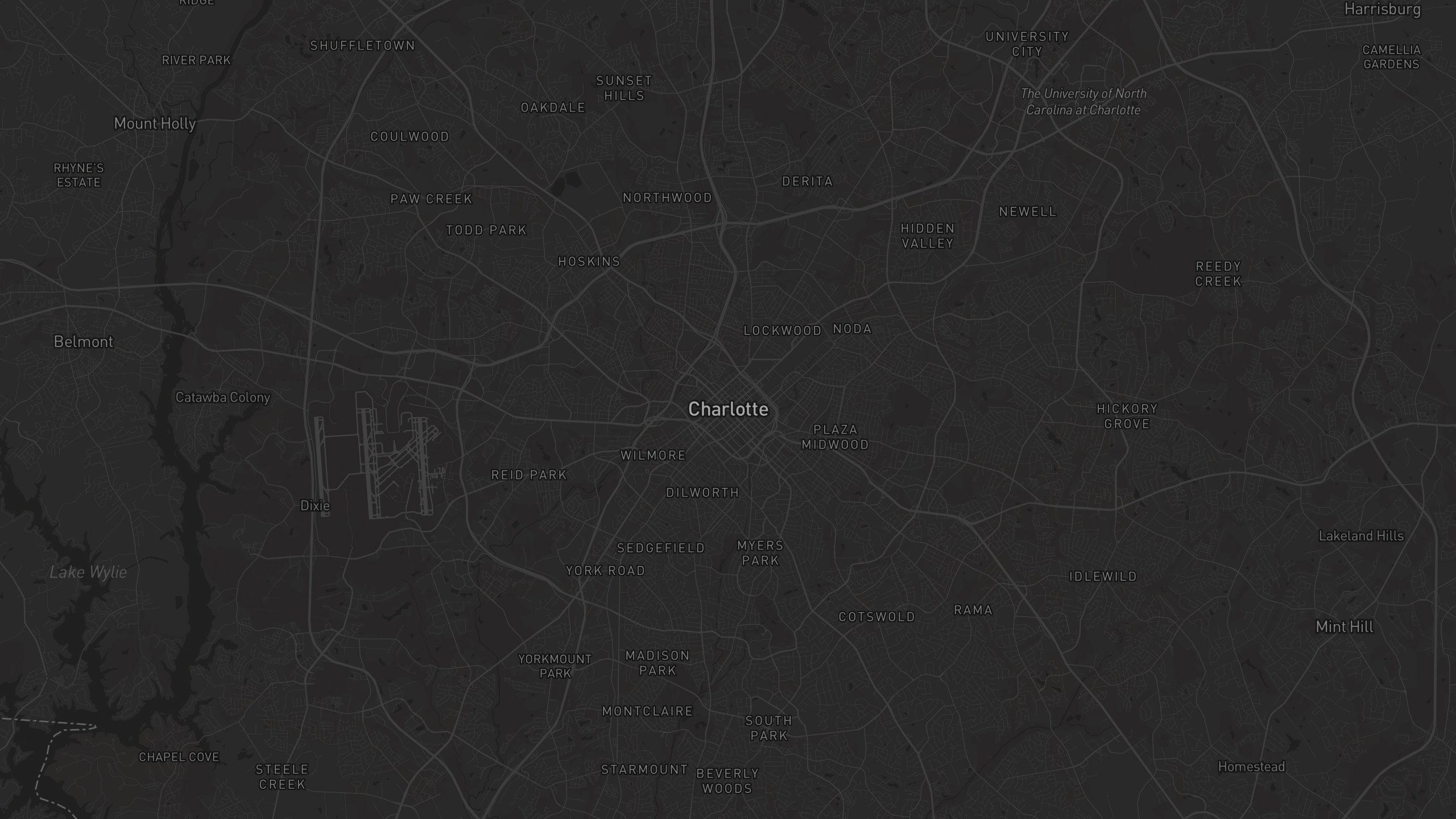 Aerial 3D map of North Carolina with highlighted care provider regions — The Care Ratings