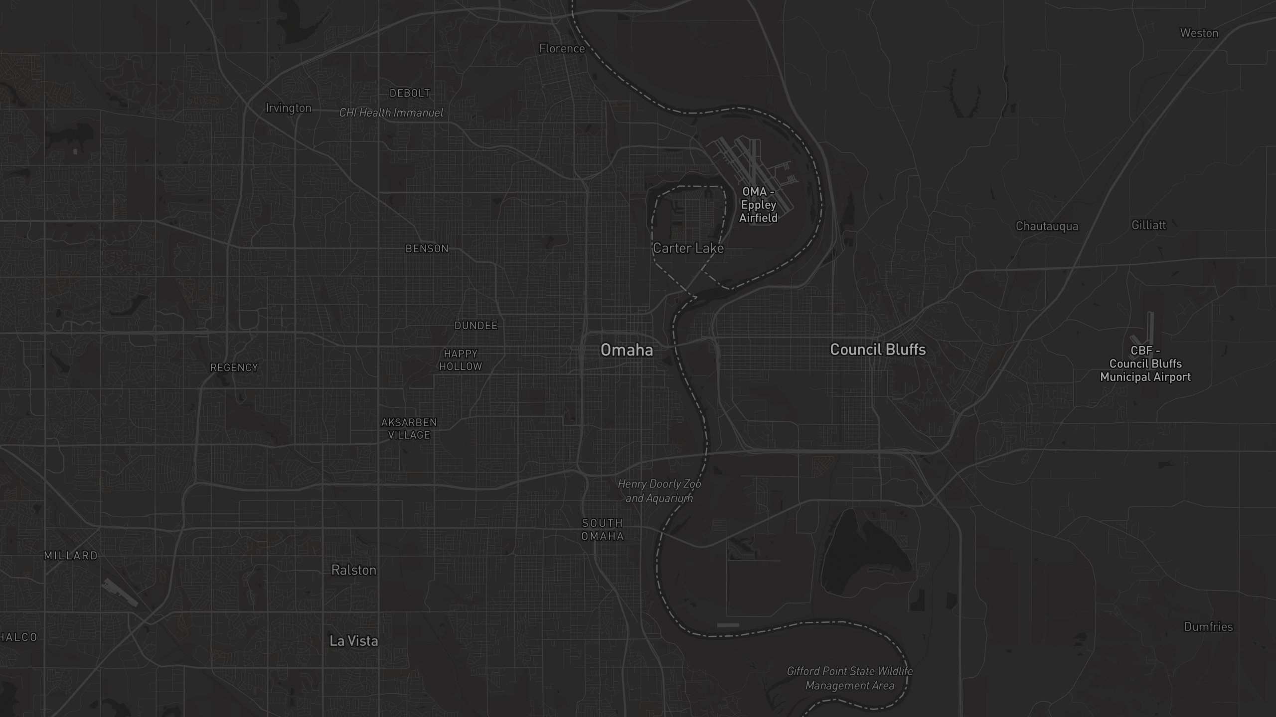 Aerial 3D map of Nebraska with highlighted care provider regions — The Care Ratings
