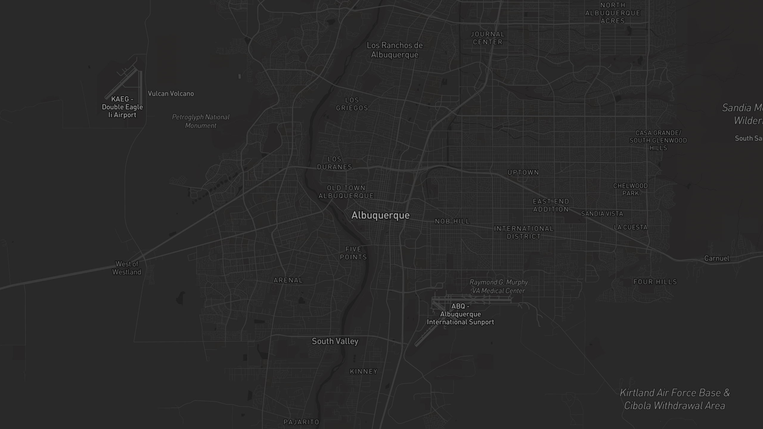 Aerial 3D map of New Mexico with highlighted care provider regions — The Care Ratings