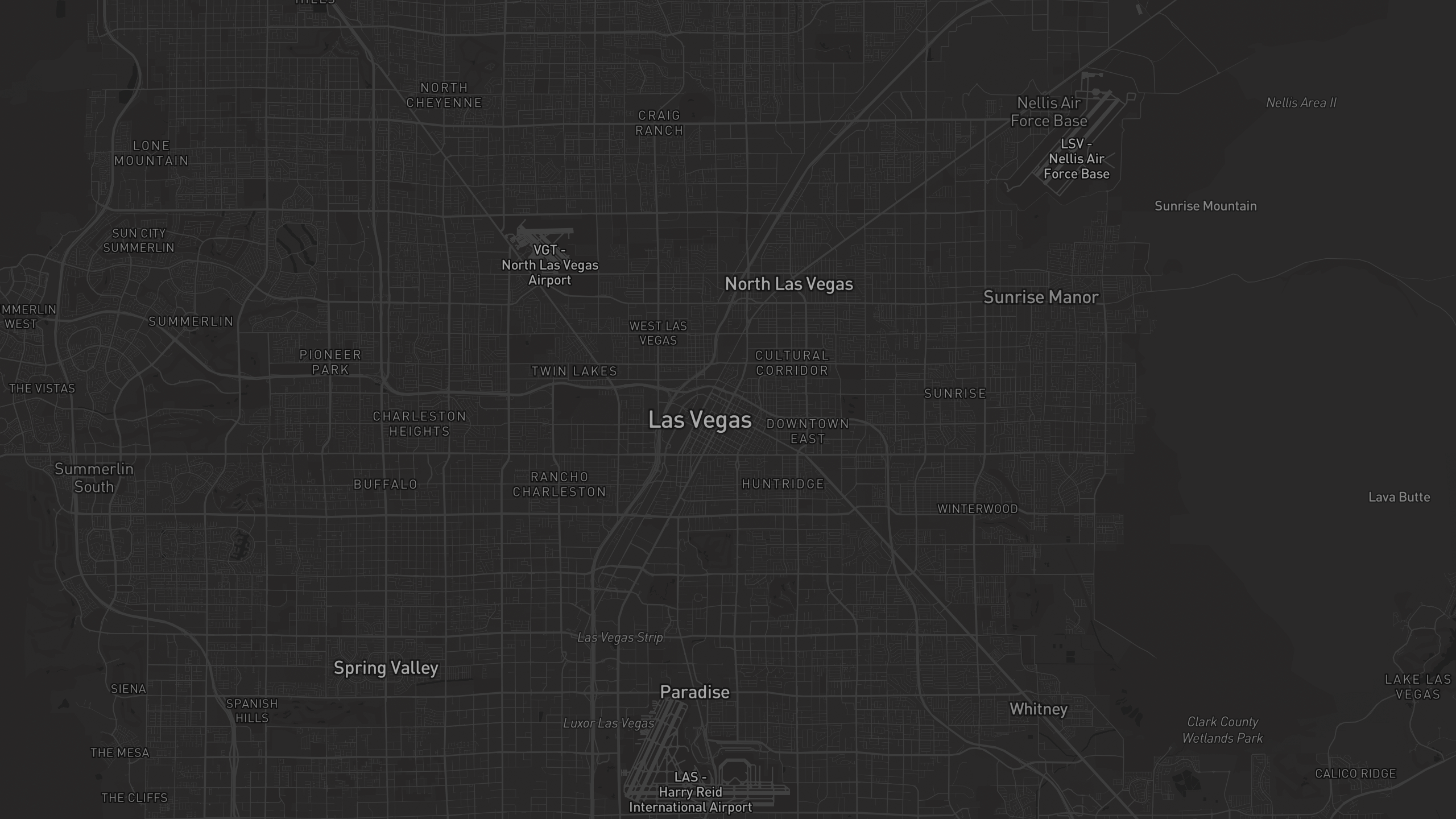 Aerial 3D map of Nevada with highlighted care provider regions — The Care Ratings