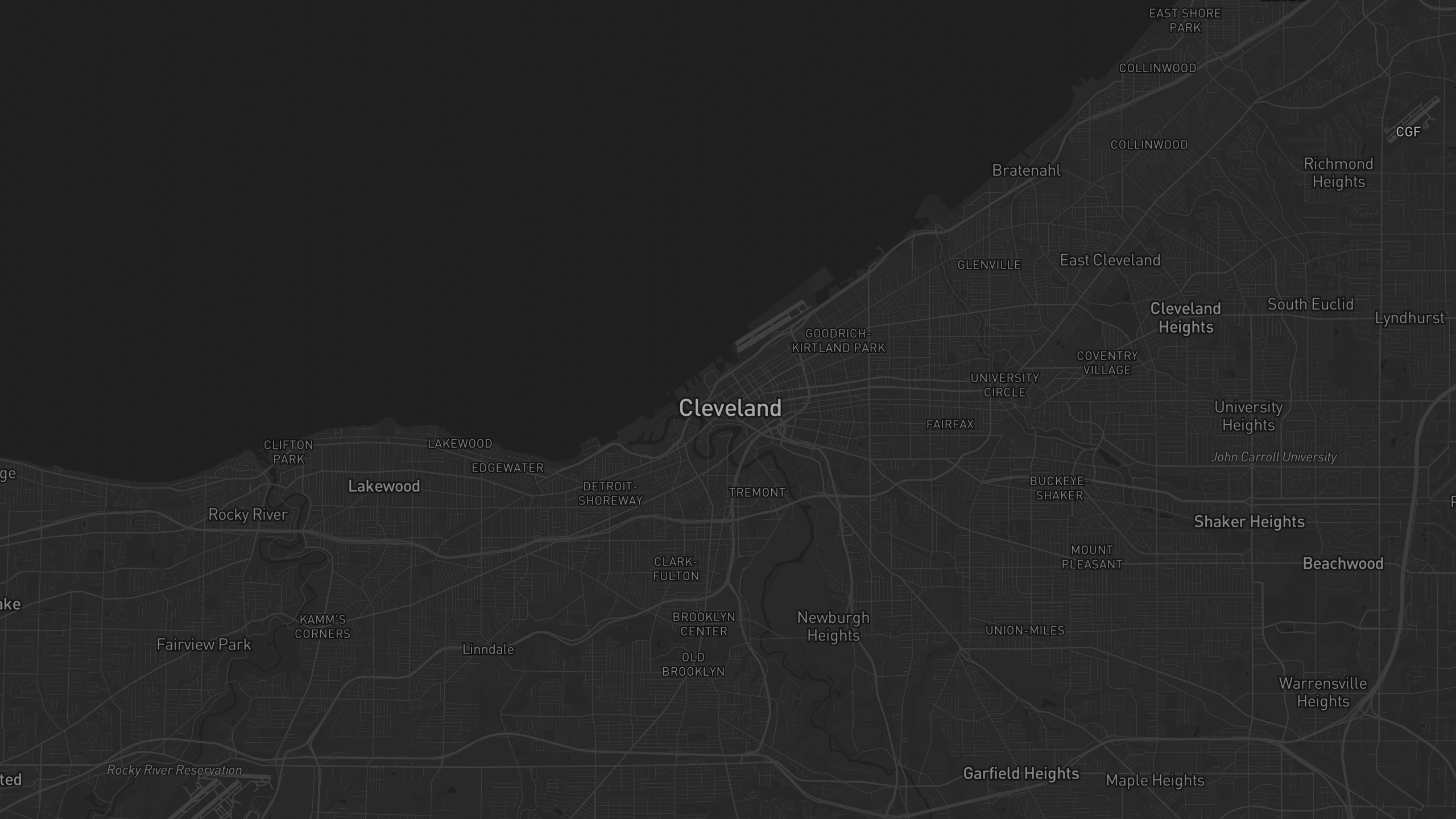 Aerial 3D map of Ohio with highlighted care provider regions — The Care Ratings