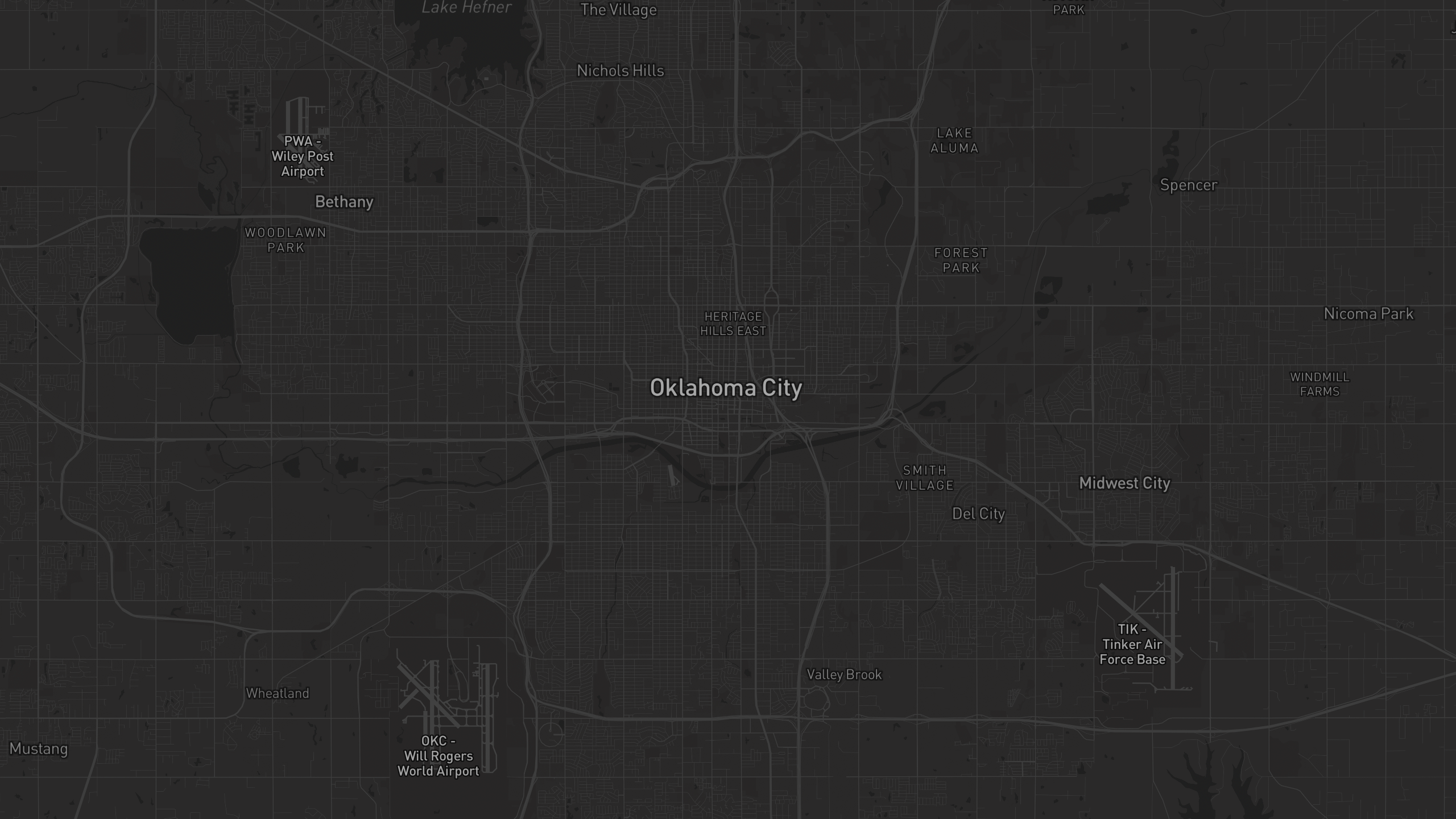 Aerial 3D map of Oklahoma with highlighted care provider regions — The Care Ratings