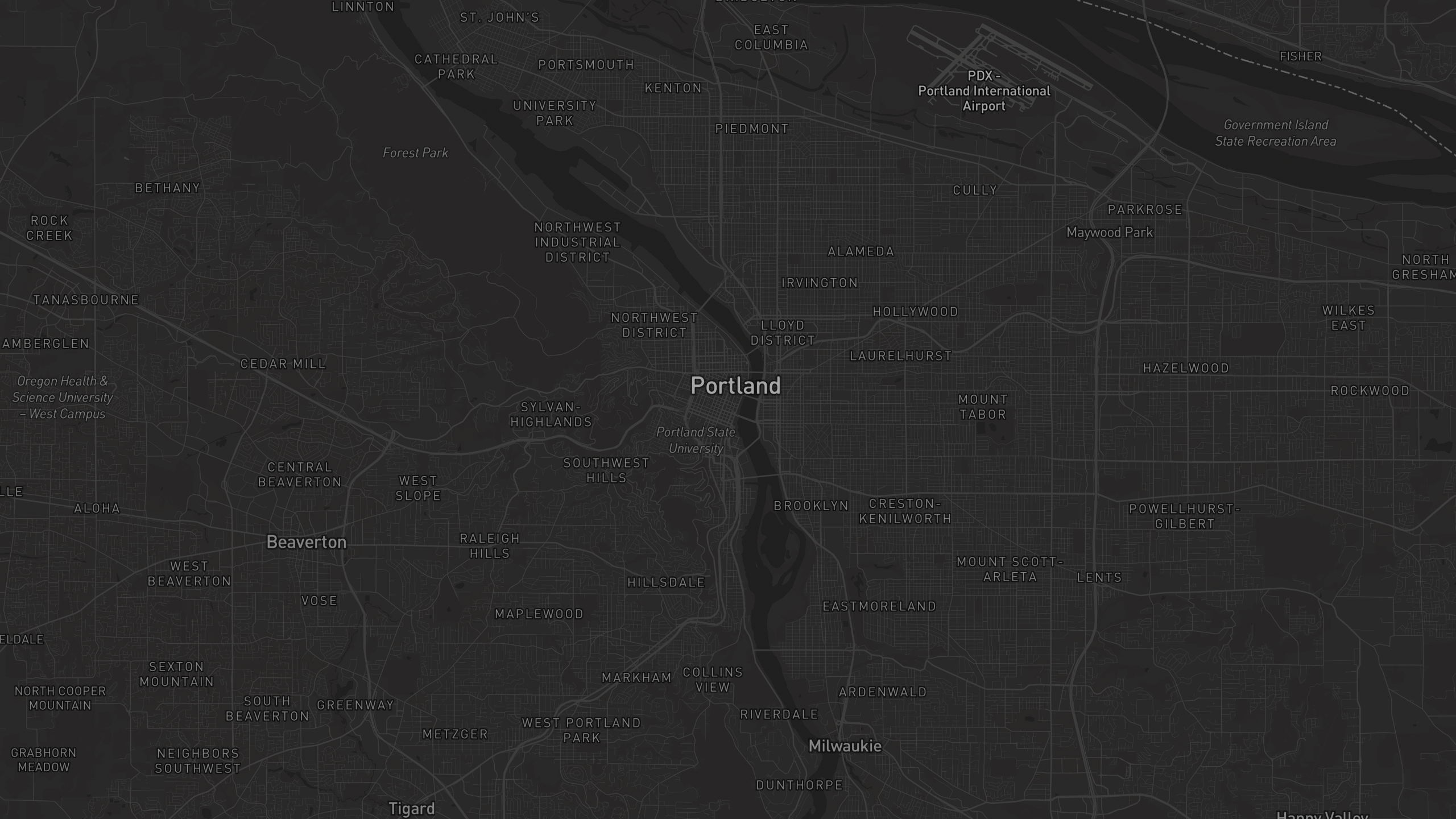 Aerial 3D map of Oregon with highlighted care provider regions — The Care Ratings