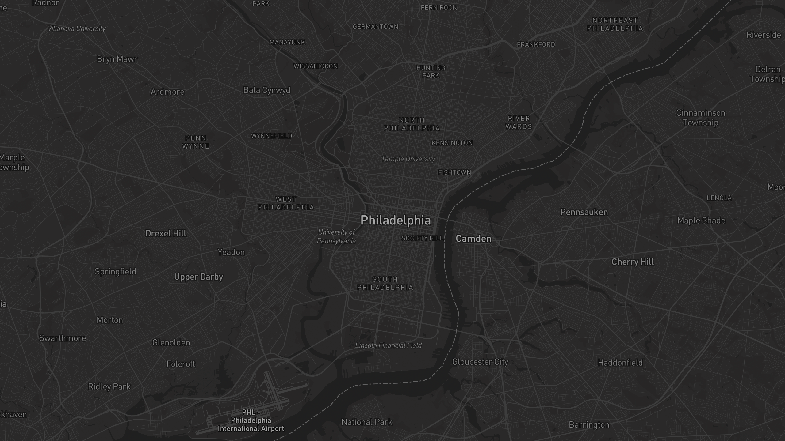 Aerial 3D map of Pennsylvania with highlighted care provider regions — The Care Ratings