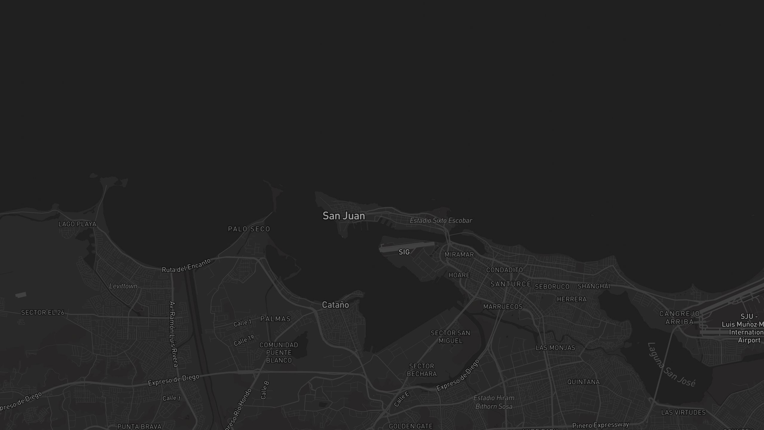 Aerial 3D map of Puerto Rico with highlighted care provider regions — The Care Ratings