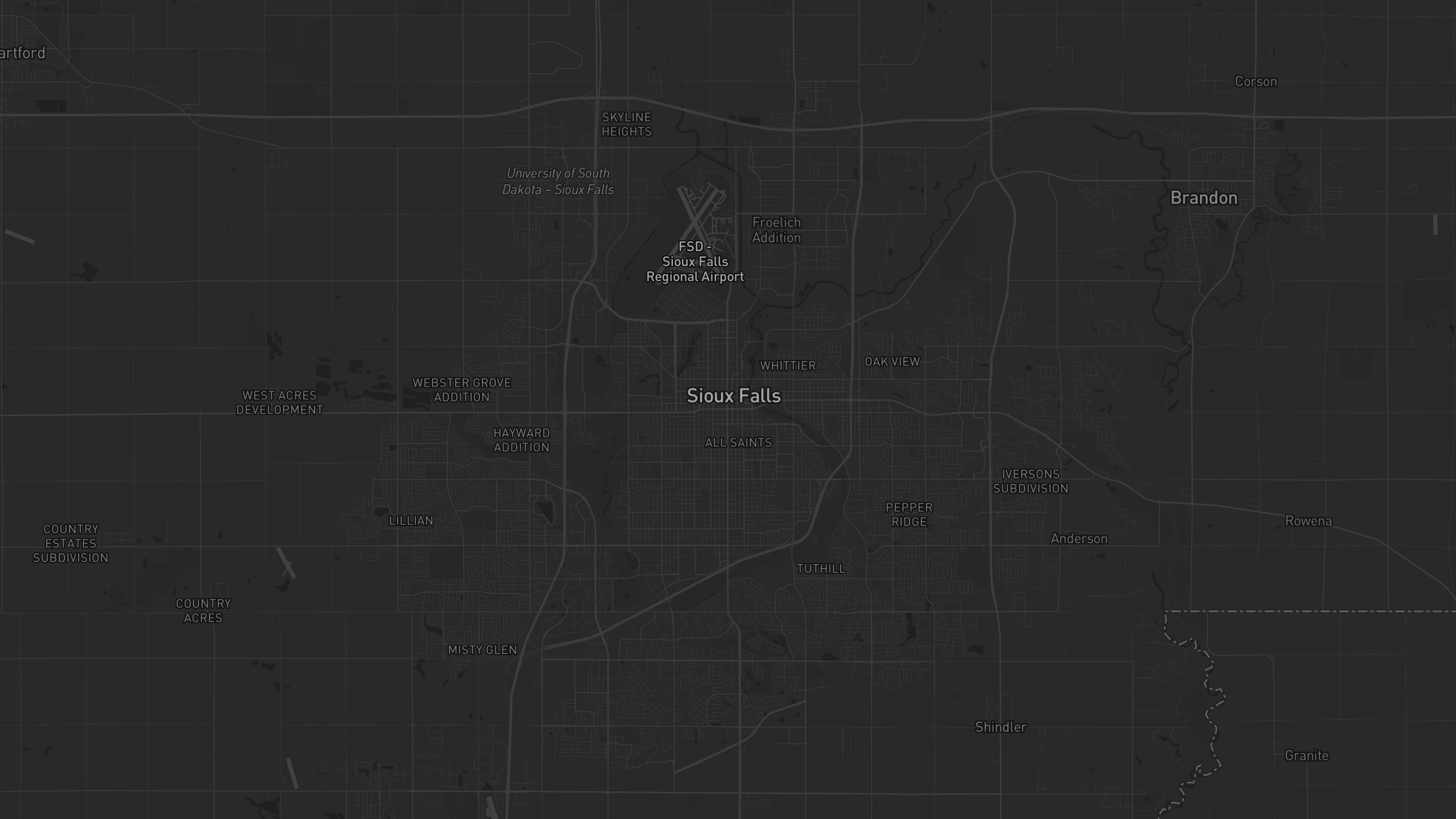 Aerial 3D map of South Dakota with highlighted care provider regions — The Care Ratings