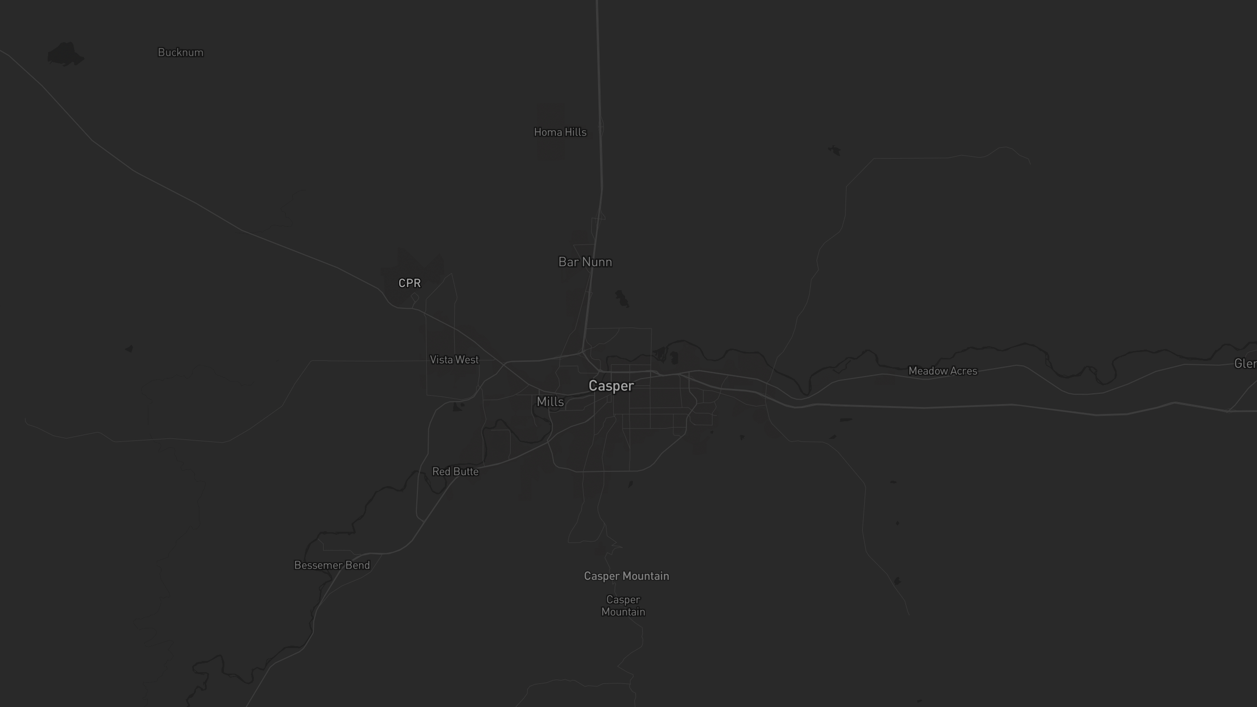 Aerial 3D map of Wyoming with highlighted care provider regions — The Care Ratings